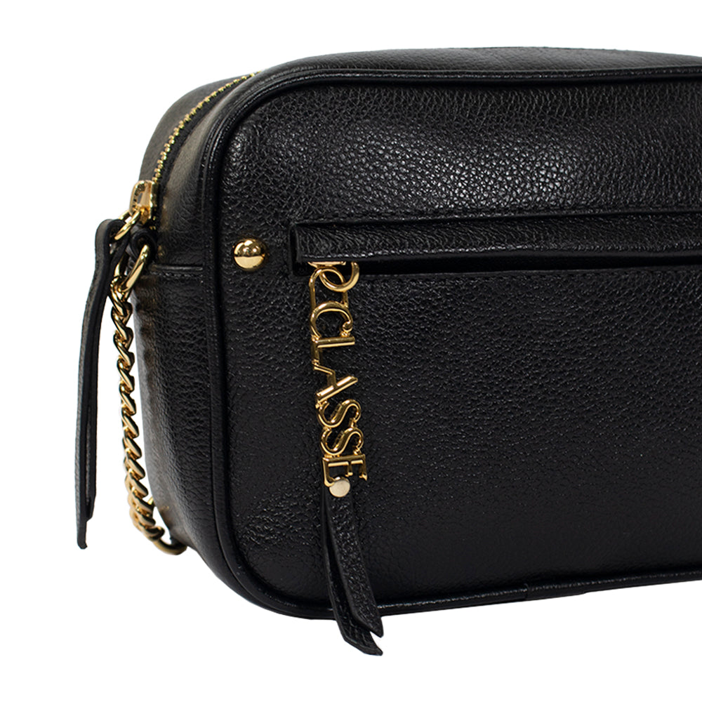 Bolsa de Couro Camera Bag San - Preta