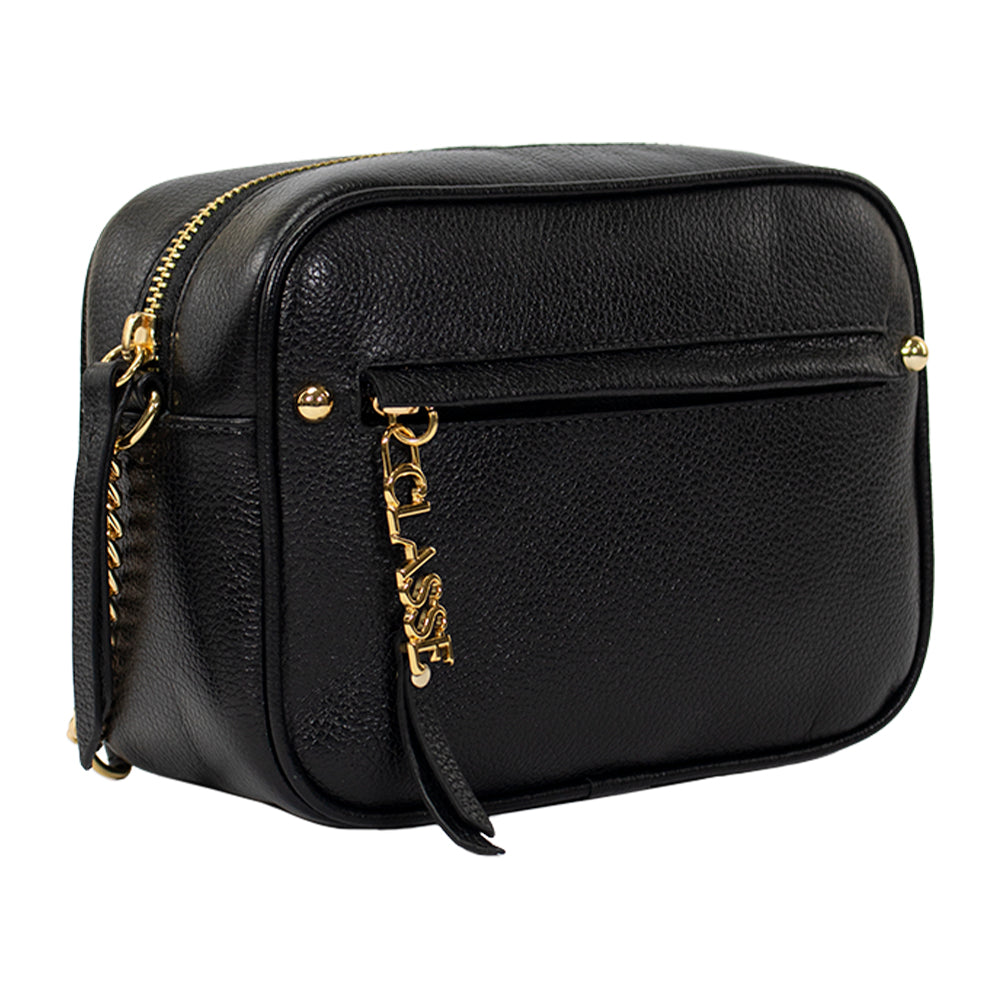 Bolsa de Couro Camera Bag San - Preta