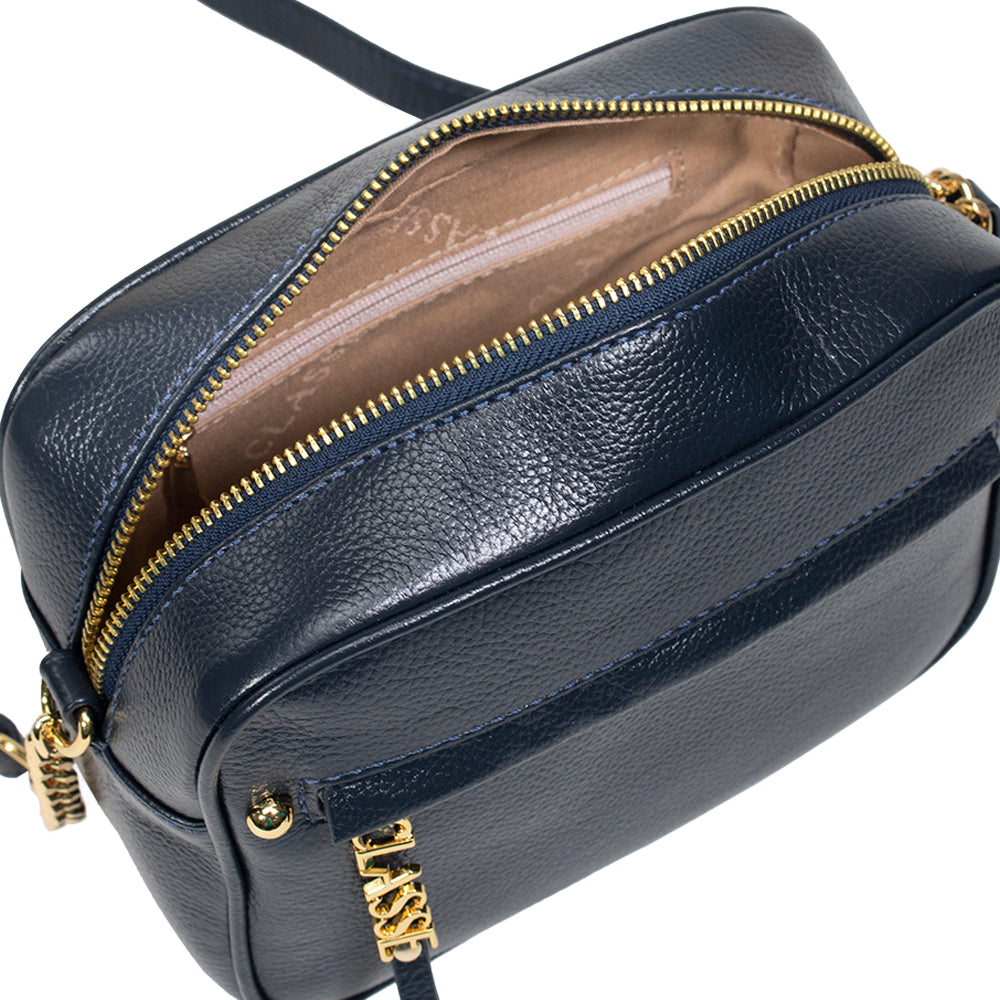 Bolsa de Couro Camera Bag San - Marinho