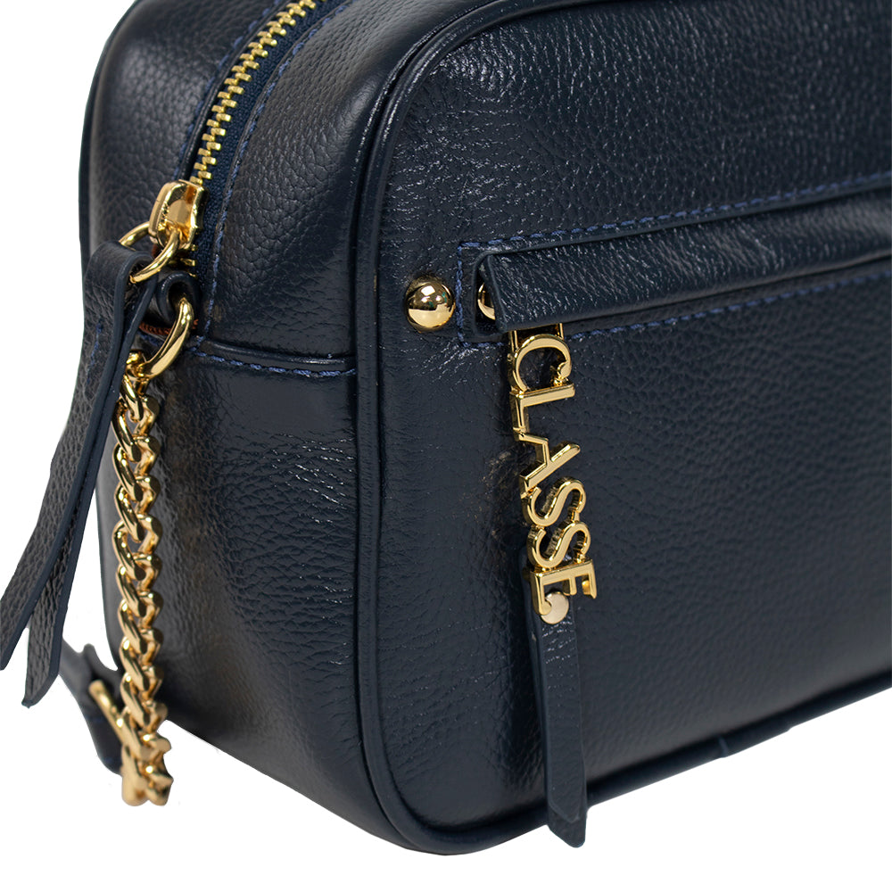 Bolsa de Couro Camera Bag San - Marinho