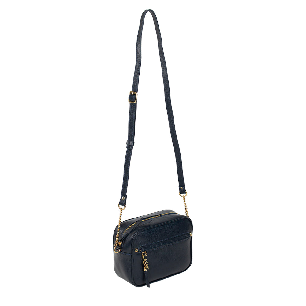 Bolsa de Couro Camera Bag San - Marinho