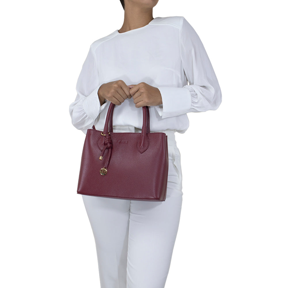 Bolsa de Couro Tote Bag Ari - Ruby