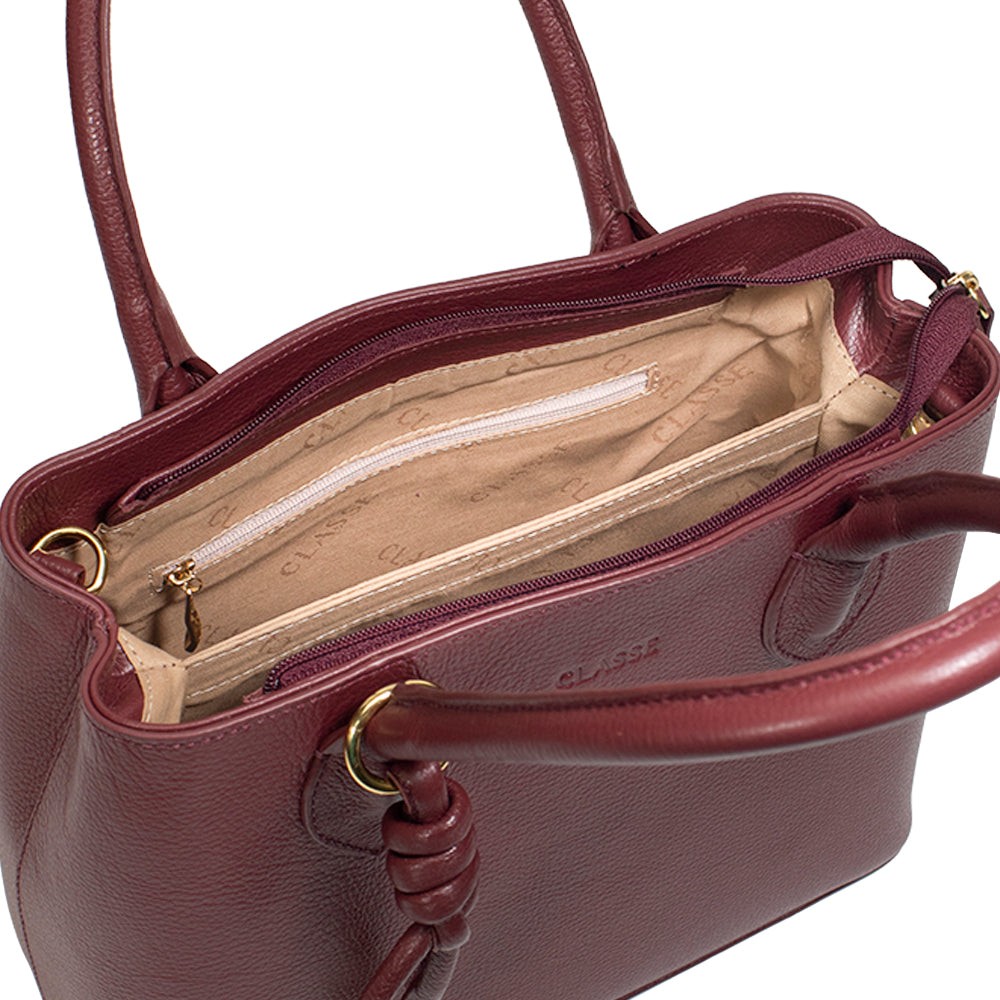 Bolsa de Couro Tote Bag Ari - Ruby