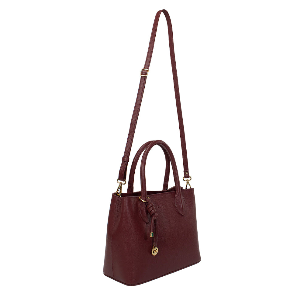 Bolsa de Couro Tote Bag Ari - Ruby