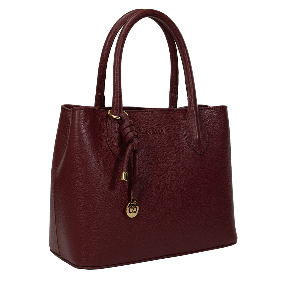Bolsa de Couro Tote Bag Ari - Ruby