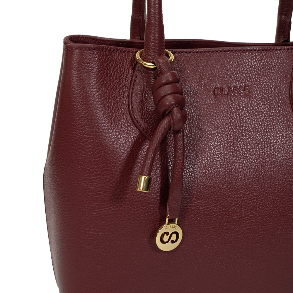 Bolsa de Couro Tote Bag Ari - Ruby