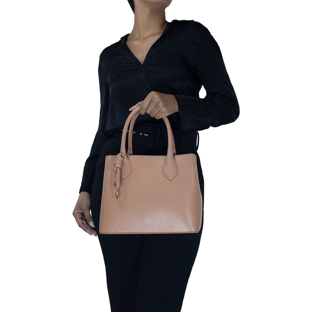Bolsa de Couro Tote Bag Ari - Tan
