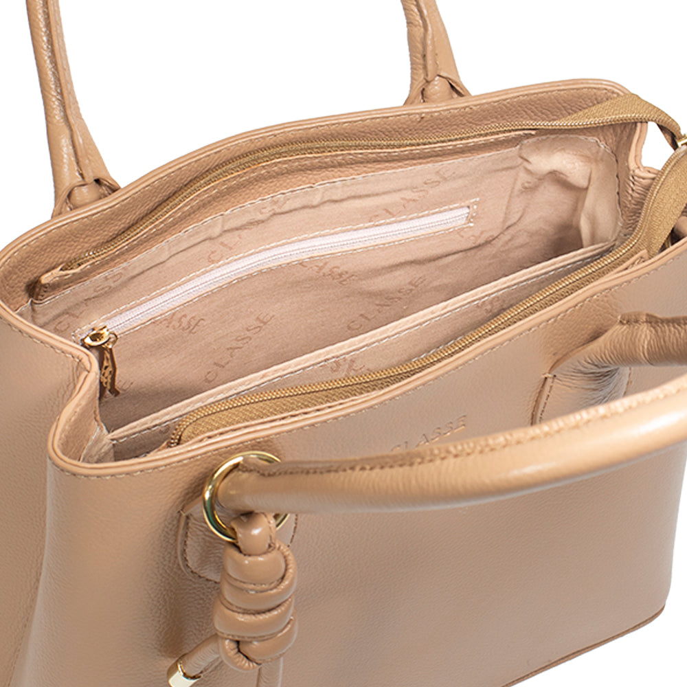 Bolsa de Couro Tote Bag Ari - Tan