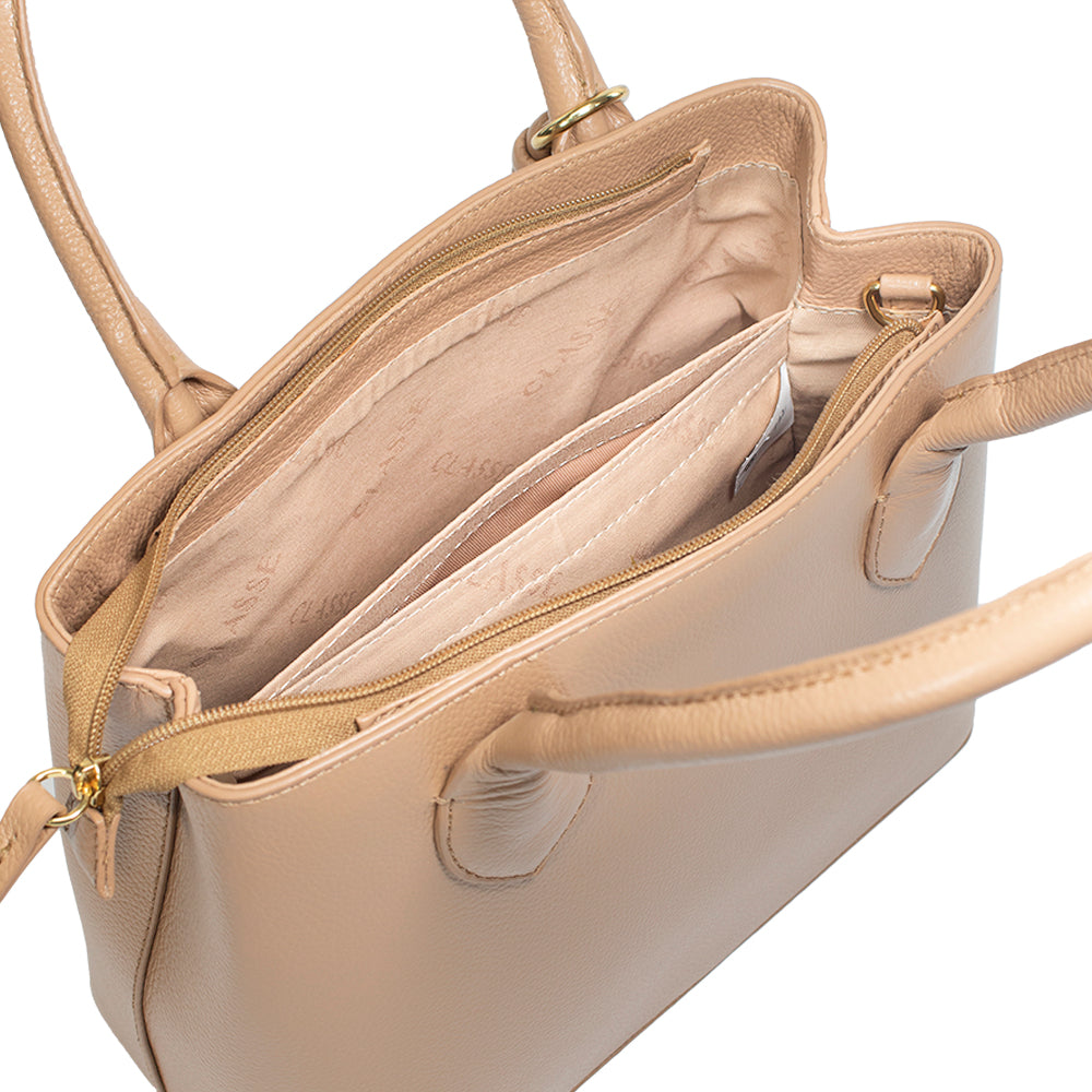 Bolsa de Couro Tote Bag Ari - Tan