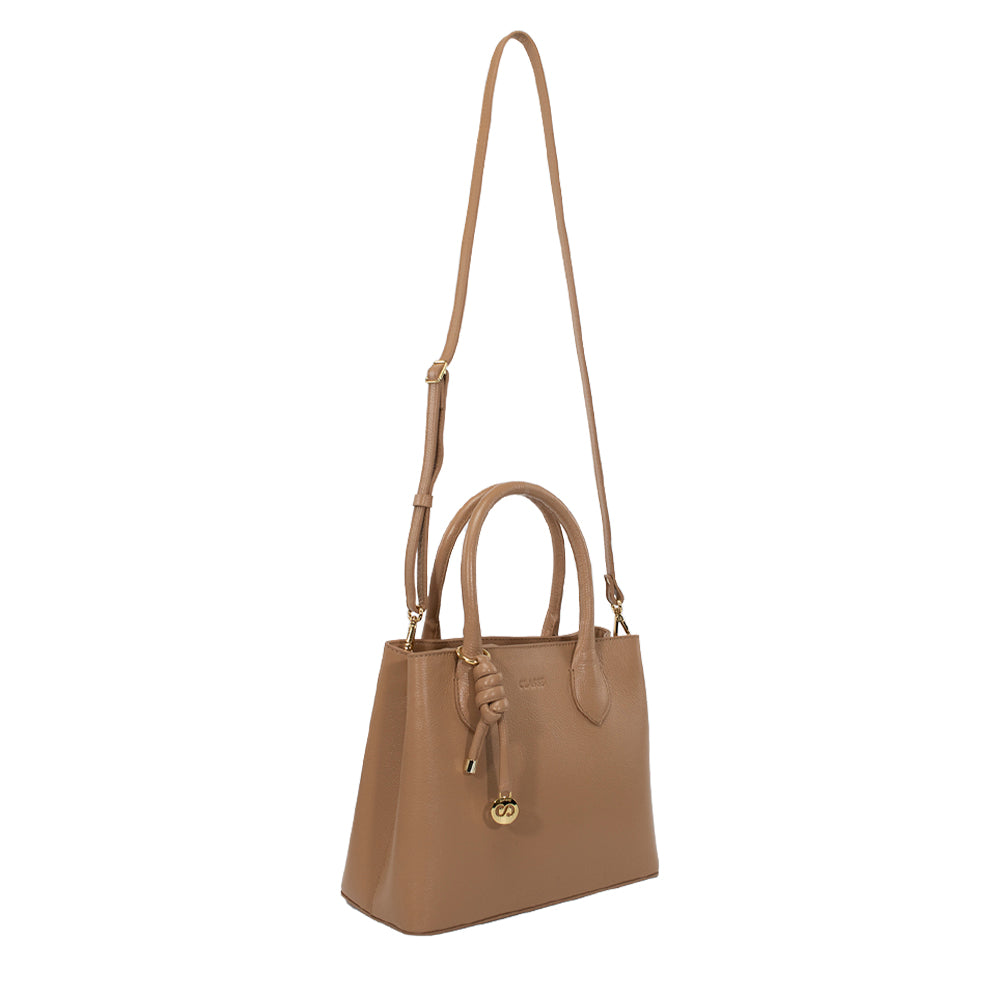 Bolsa de Couro Tote Bag Ari - Tan