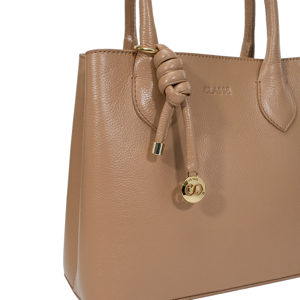 Bolsa de Couro Tote Bag Ari - Tan