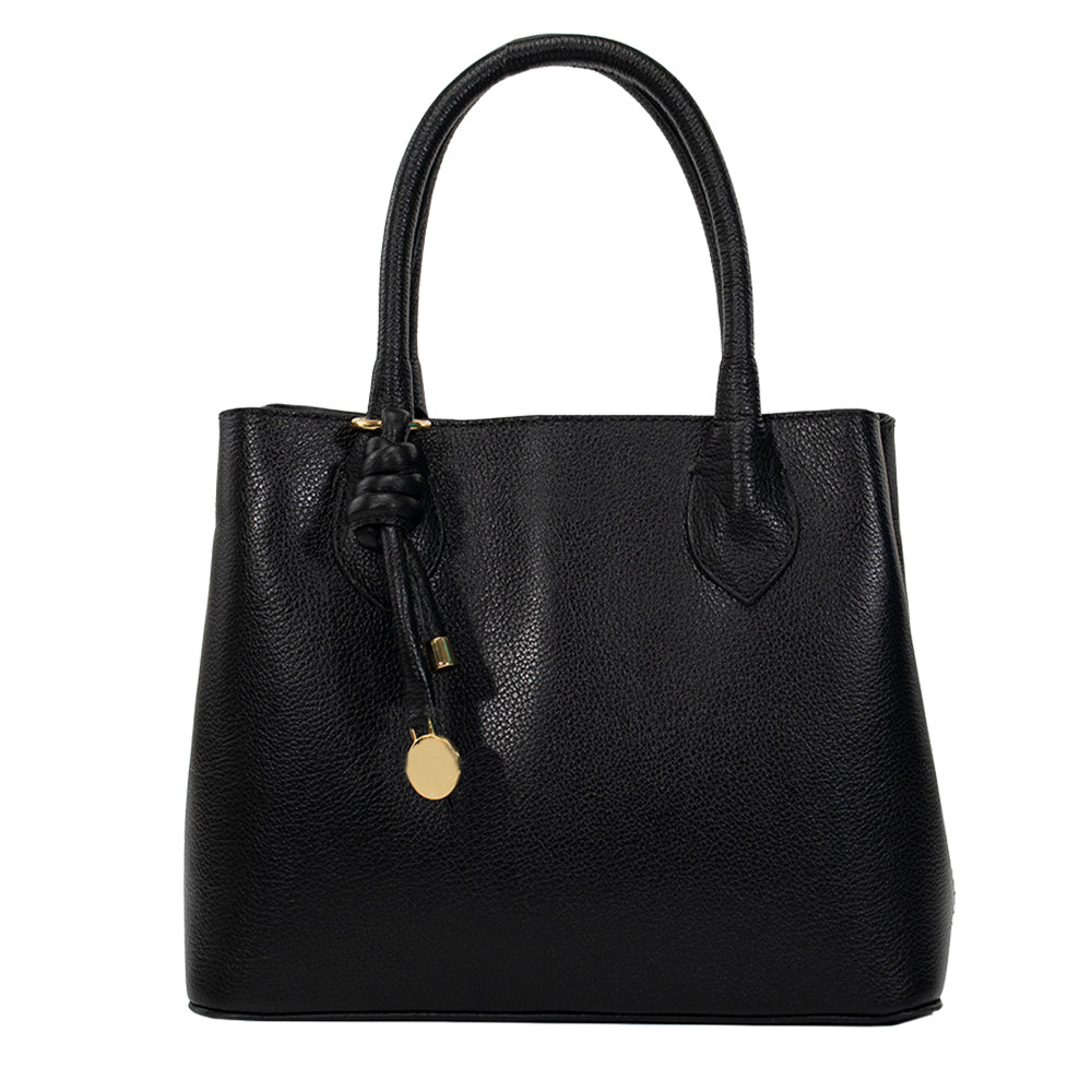 Bolsa de Couro Tote Bag Ari - Preto