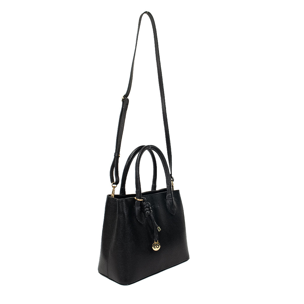 Bolsa de Couro Tote Bag Ari - Preto