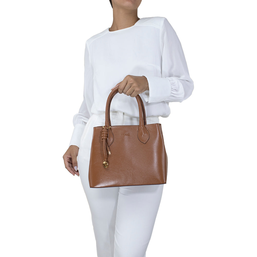 Bolsa de Couro Tote Bag Ari - Nocciola