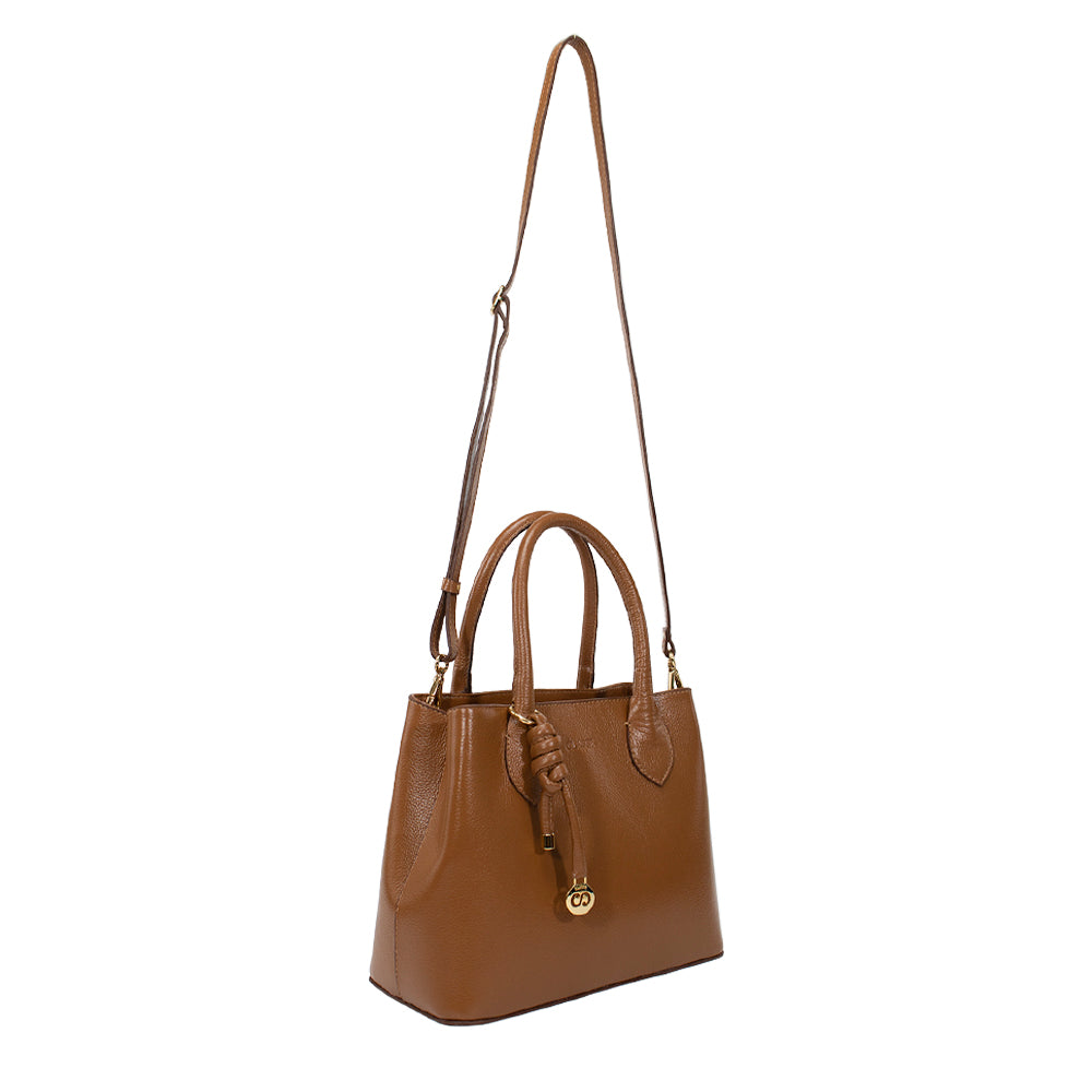 Bolsa de Couro Tote Bag Ari - Nocciola