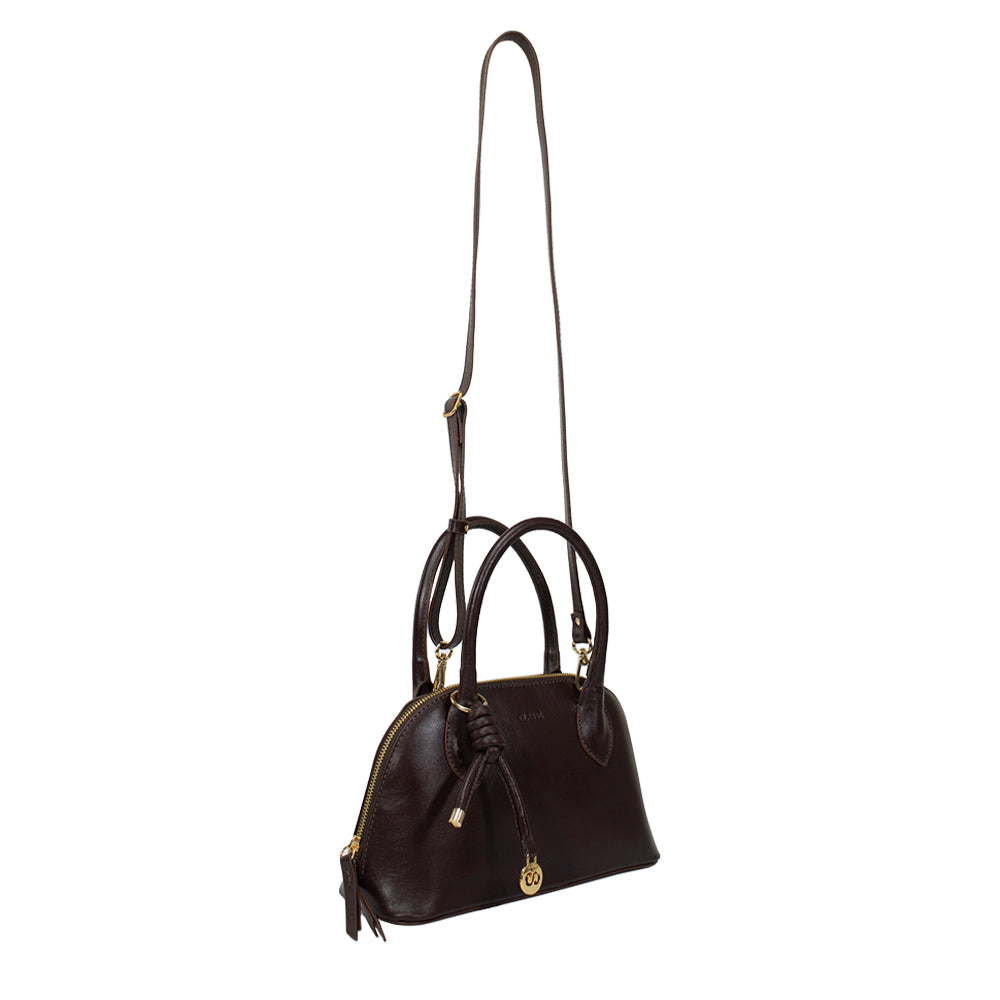 Bolsa de Couro Tote Ari - Chocolate