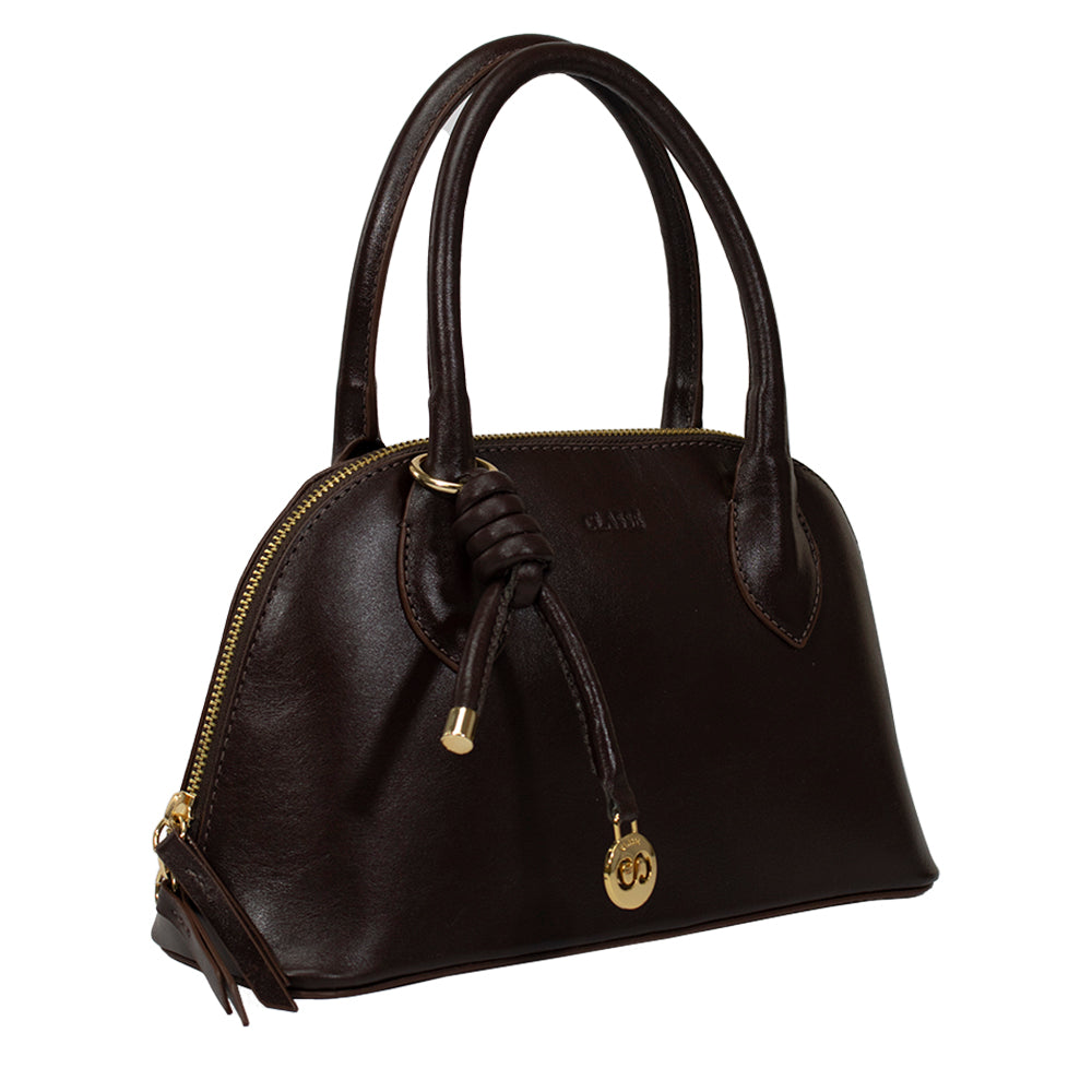 Bolsa de Couro Tote Ari - Chocolate