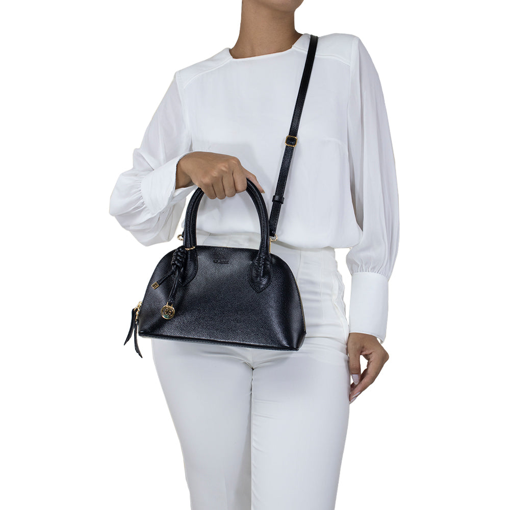 Bolsa de Couro Tote Ari - Preto