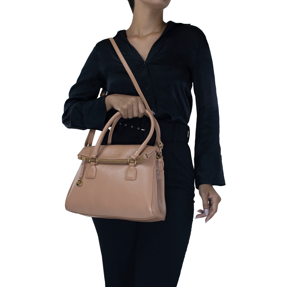 Bolsa de Couro Tote Dani - Tan