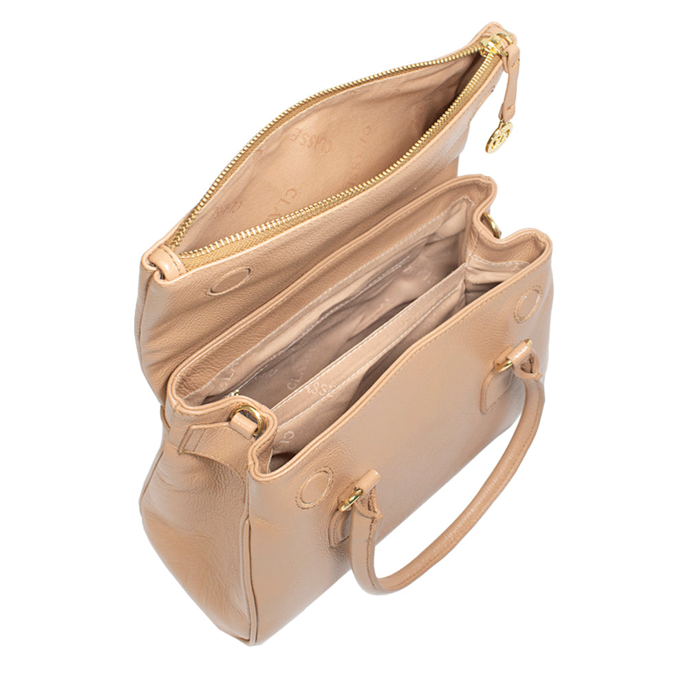 Bolsa de Couro Tote Dani - Tan