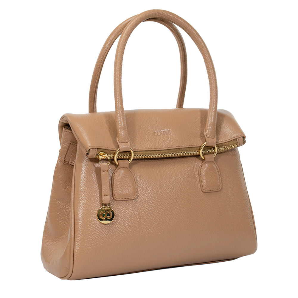 Bolsa de Couro Tote Dani - Tan