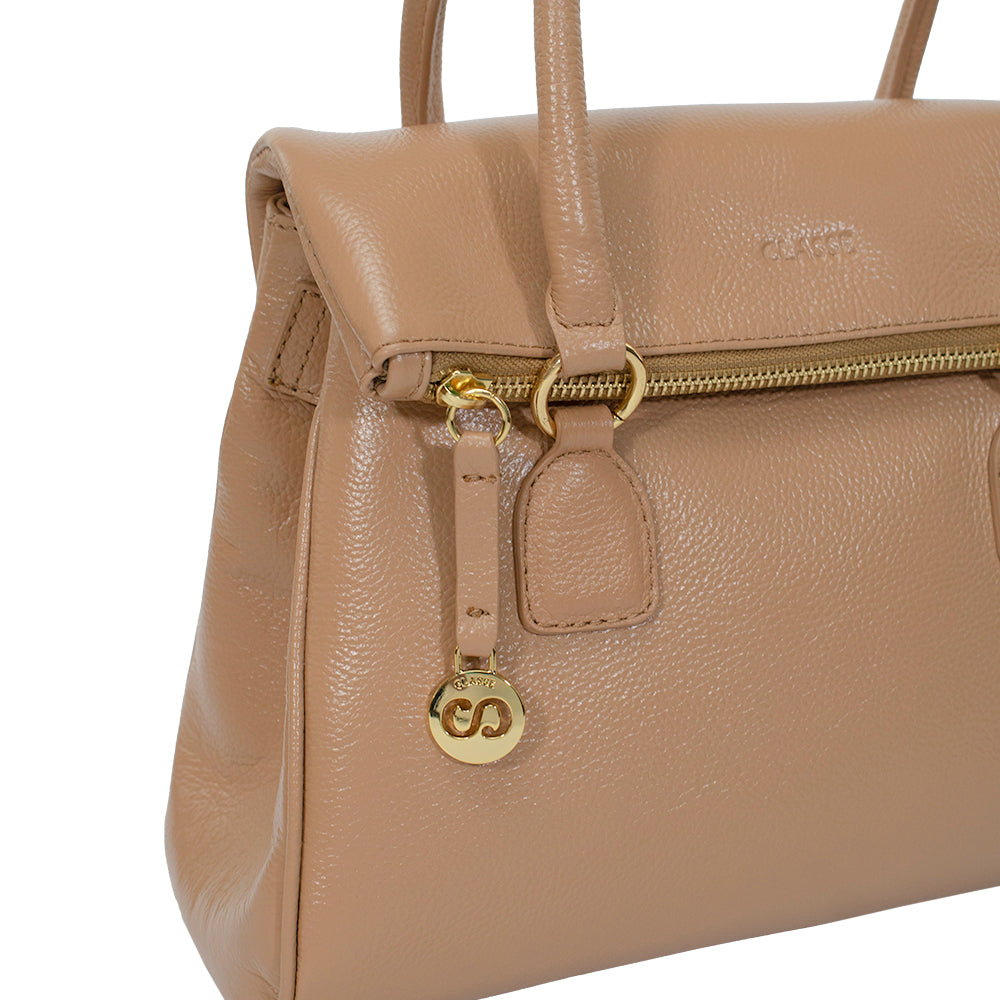 Bolsa de Couro Tote Dani - Tan
