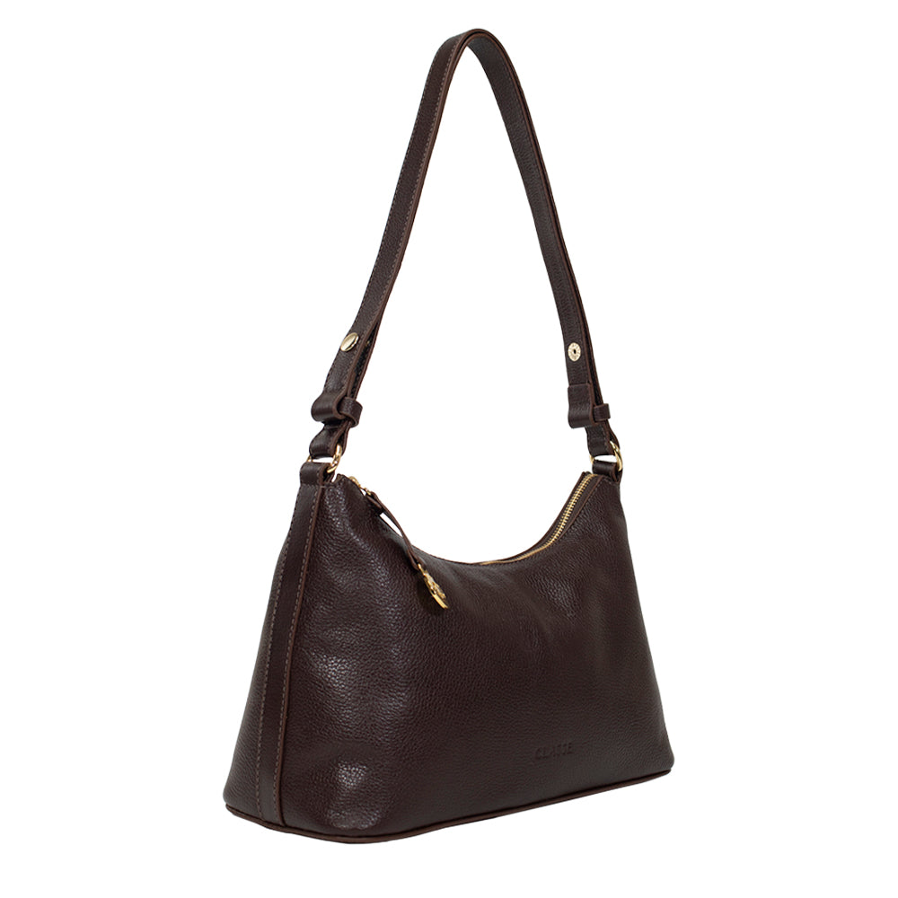 Bolsa de Couro Hobo Dani - Chocolate