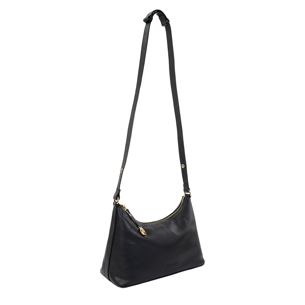 Bolsa de Couro Hobo Dani - Preto