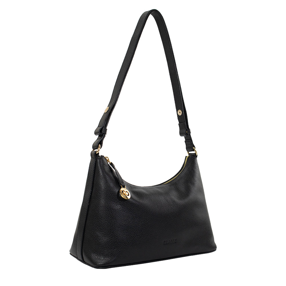 Bolsa de Couro Hobo Dani - Preto
