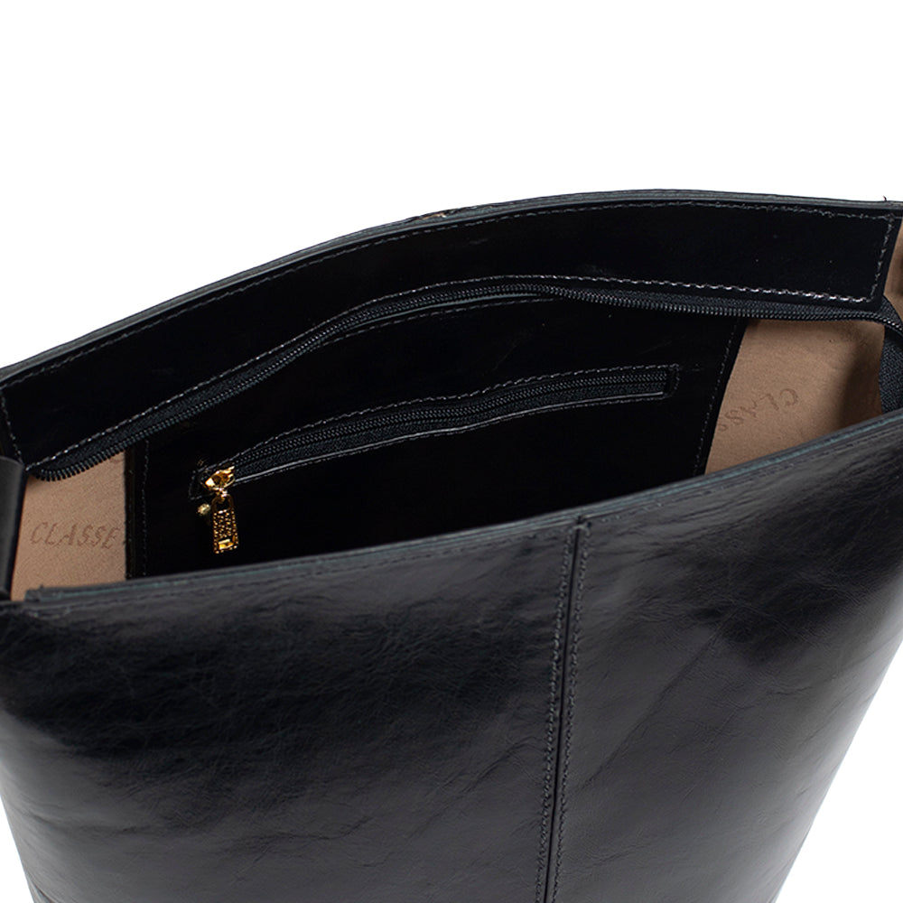 Bolsa de Couro Hogo Bag Rebecca - Andaluz Preto