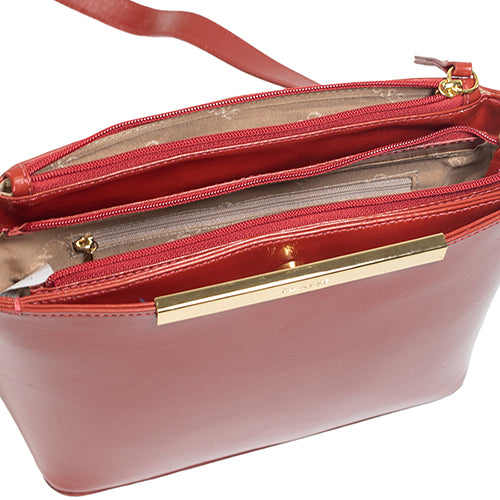 Bolsa de Couro Croosbody Lore - Andaluz Laca