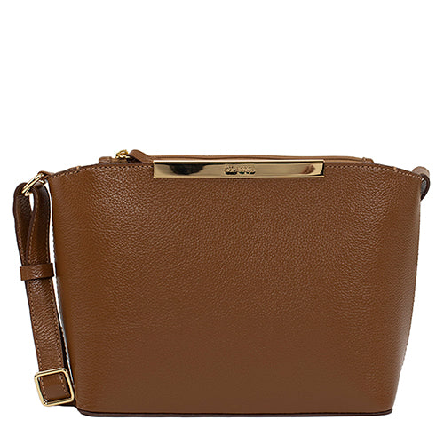 Bolsa de Couro Croosbody Lore - Nocciola