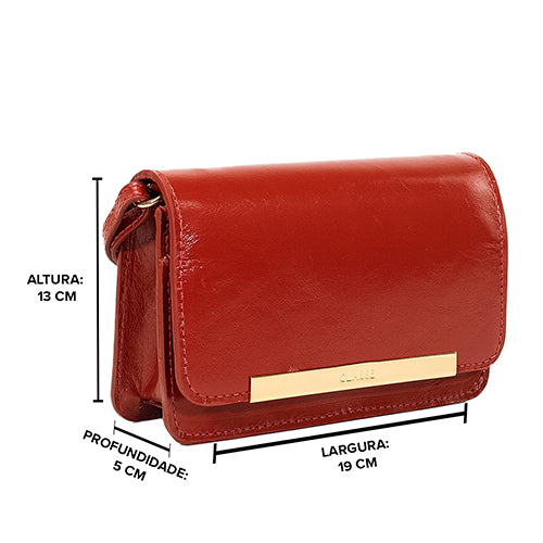 Bolsa de Couro Tiracolo Bag Lore - Andaluz Laca