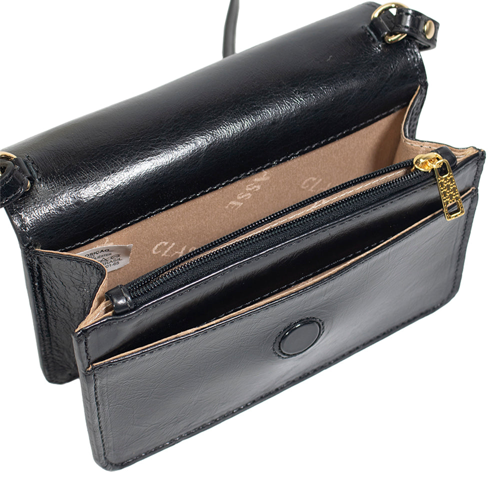 Bolsa de Couro Tiracolo Bag Lore - Andaluz Preto