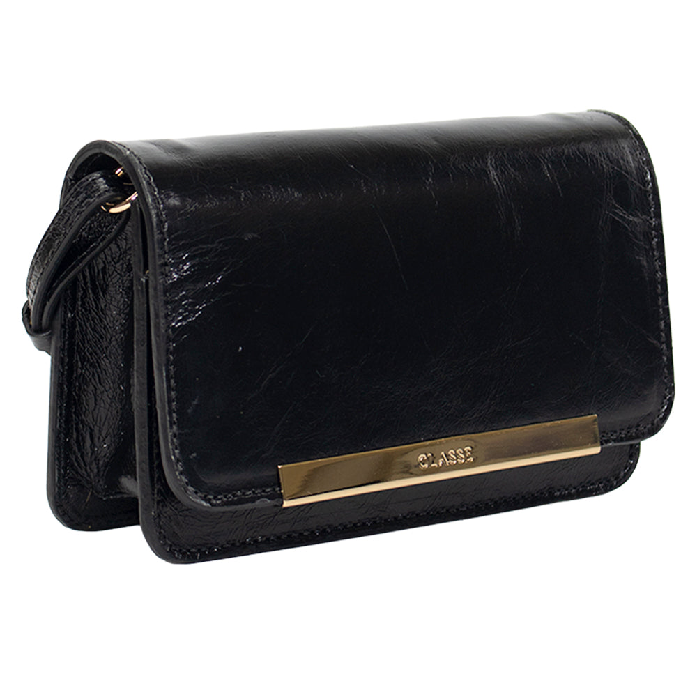 Bolsa de Couro Tiracolo Bag Lore - Andaluz Preto