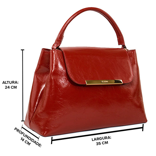 Bolsa de Couro Tote Bag Lore - Andaluz Laca