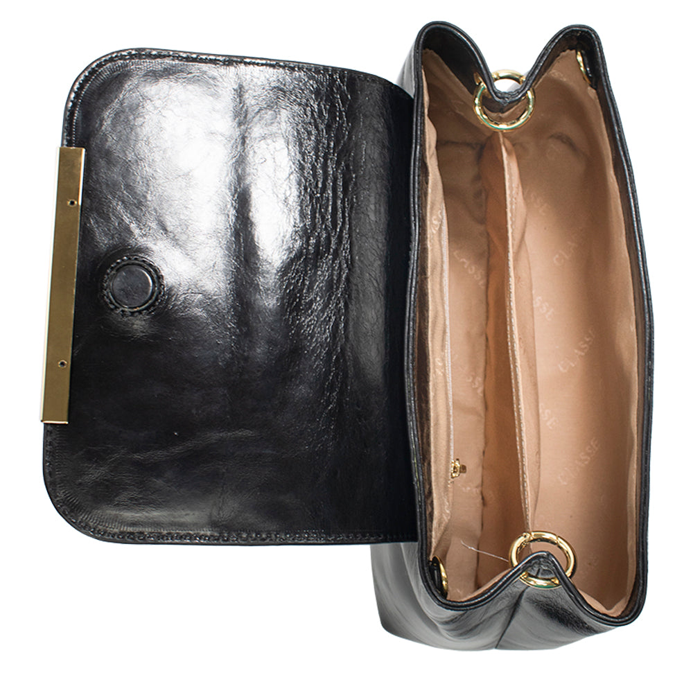 Bolsa de Couro Tote Bag Lore - Andaluz Preto