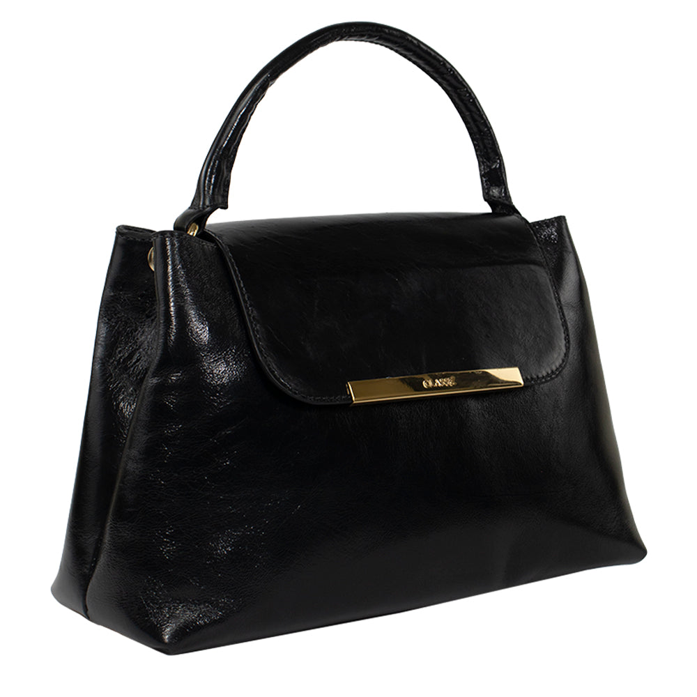 Bolsa de Couro Tote Bag Lore - Andaluz Preto