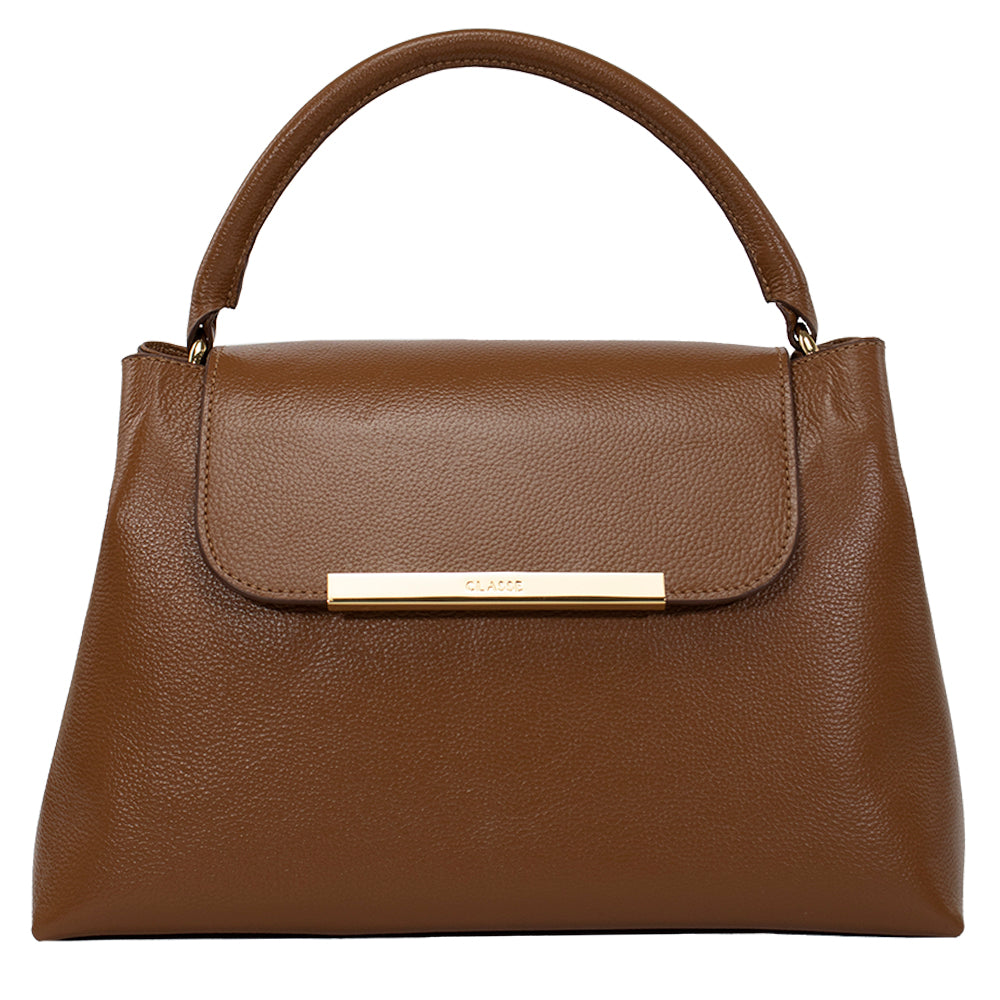 Bolsa de Couro Tote Bag Lore - Nocciola