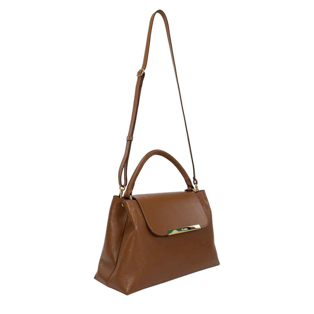 Bolsa de Couro Tote Bag Lore - Nocciola