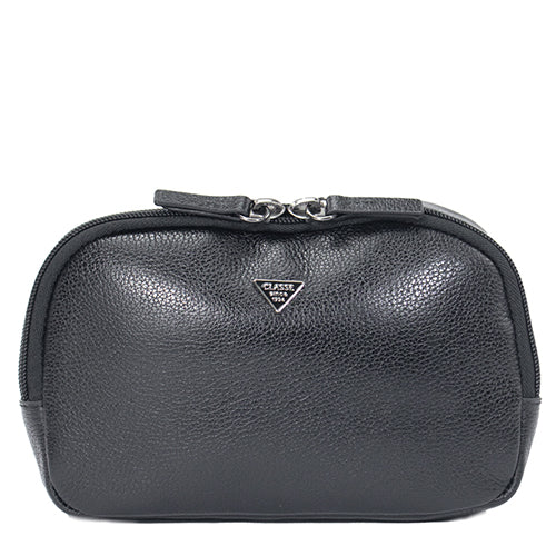 Pochete de Couro Masculina Prisma - Preto