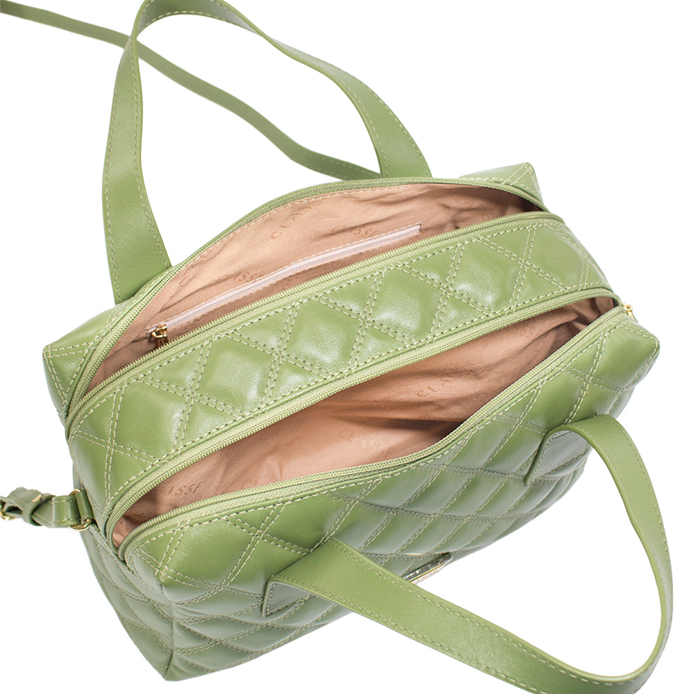 Bolsa de Couro Camera Bag Cris - Grama