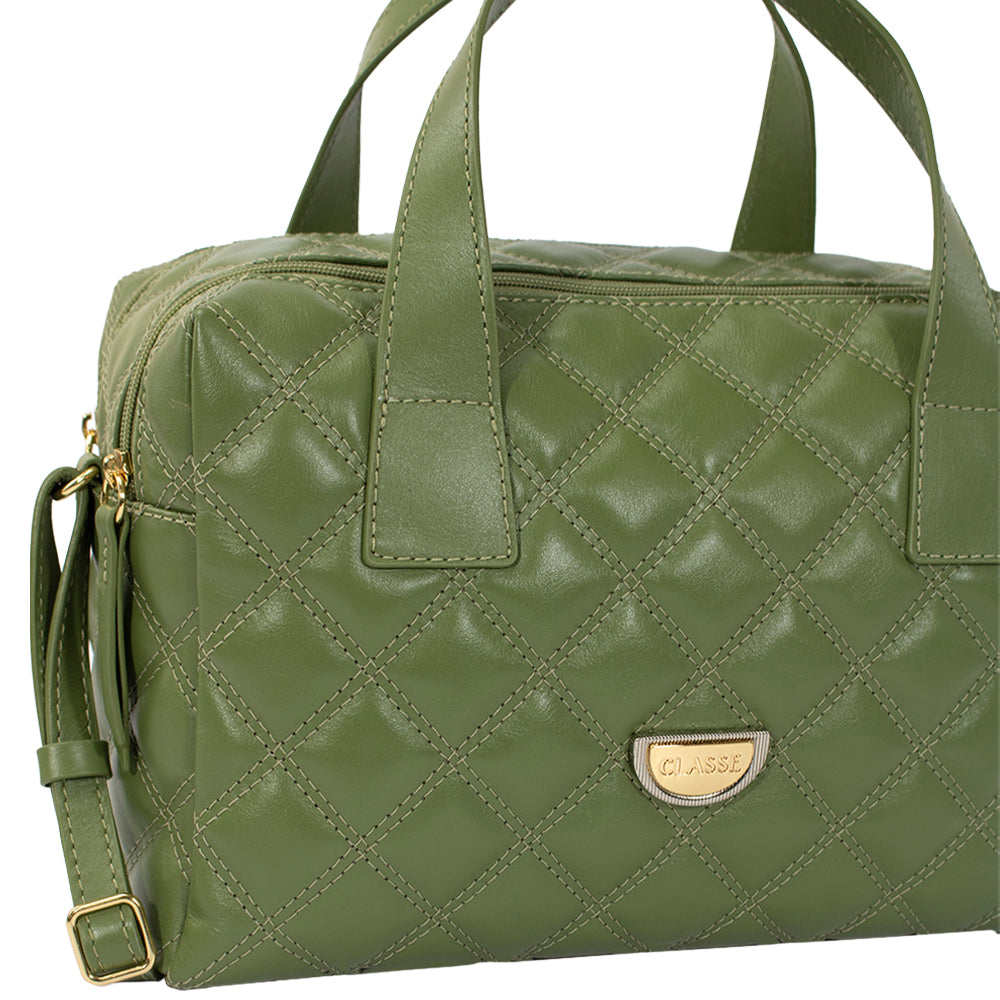 Bolsa de Couro Camera Bag Cris - Grama