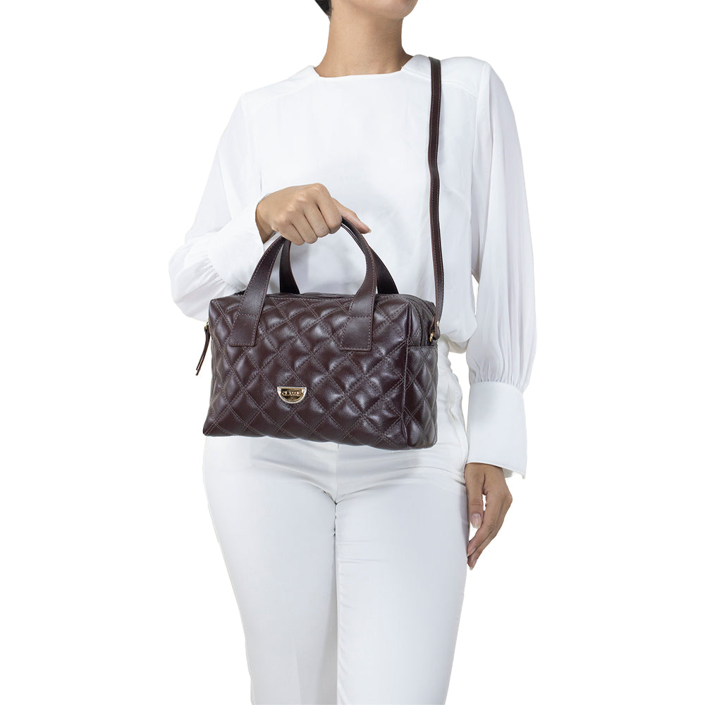 Bolsa de Couro Camera Bag Cris - Chocolate