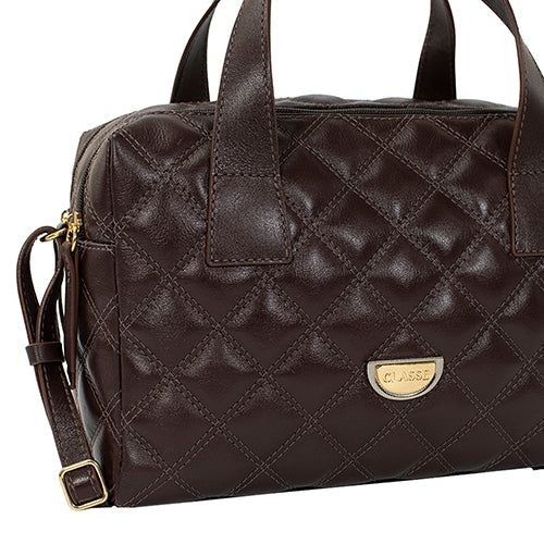 Bolsa de Couro Camera Bag Cris - Chocolate