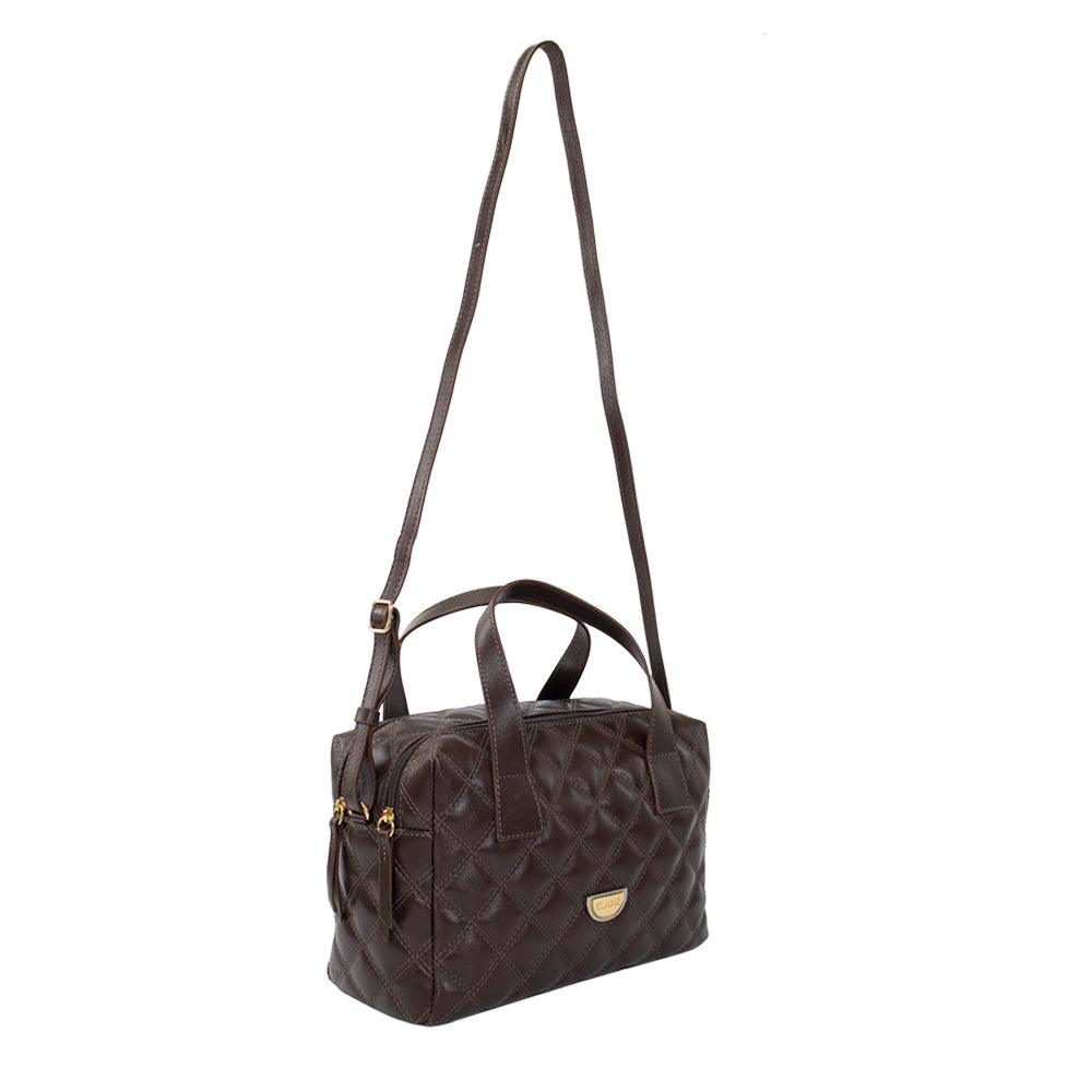Bolsa de Couro Camera Bag Cris - Chocolate
