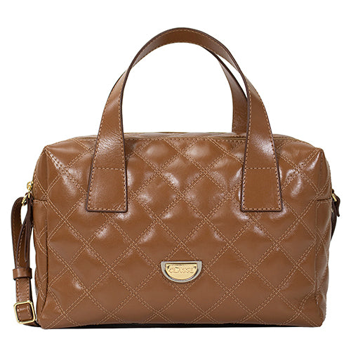 Bolsa de Couro Camera Bag Cris - Nocciola