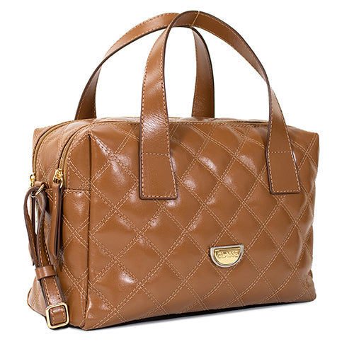 Bolsa de Couro Camera Bag Cris - Nocciola