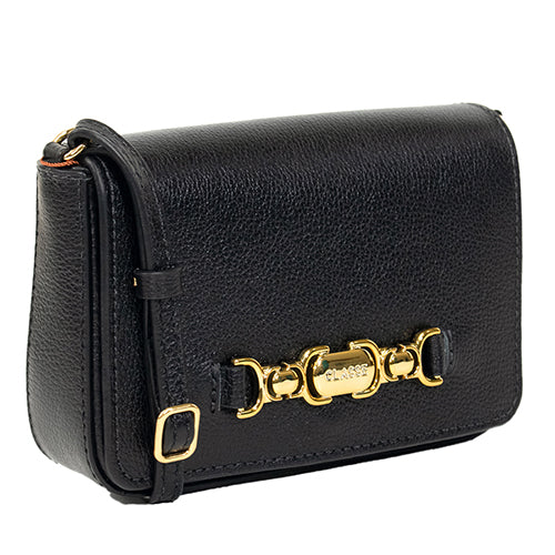 Bolsa de Couro Tiracolo Belle - Preto