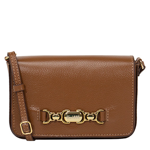 Bolsa de Couro Tiracolo Belle - Nocciola
